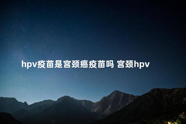 hpv疫苗是宫颈癌疫苗吗 宫颈hpv52阳性普遍吗